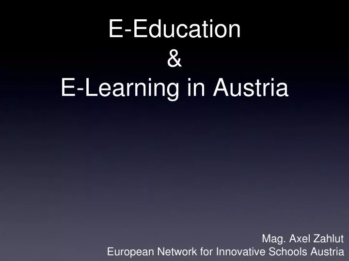 e education e learning in austria