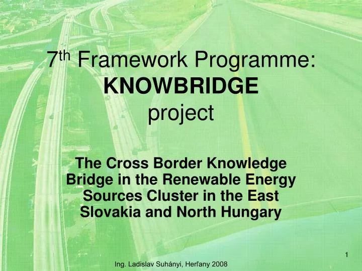 7 th framework programme knowbridge project