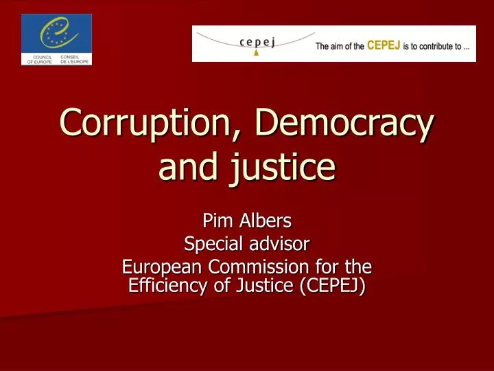 corruption democracy and justice