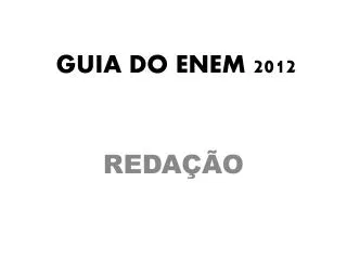guia do enem 2012