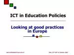 ICT in Education Policies - slide 1