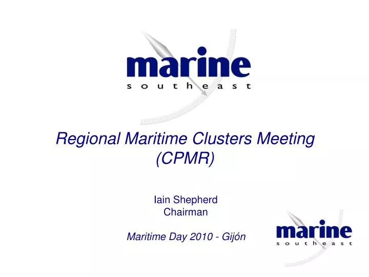 regional maritime clusters meeting cpmr
