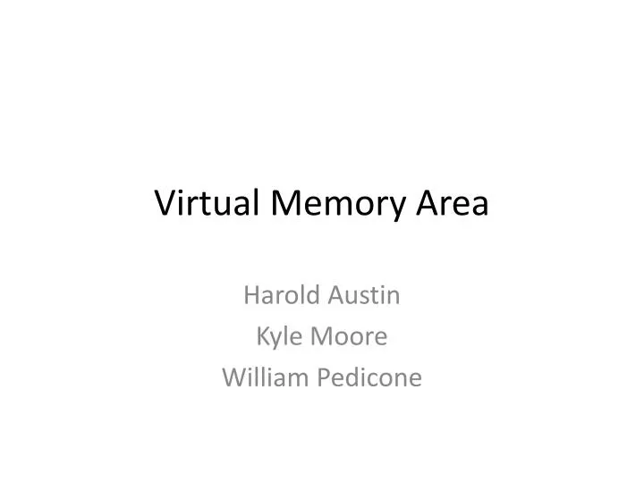 virtual memory area