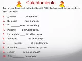 Calentamiento