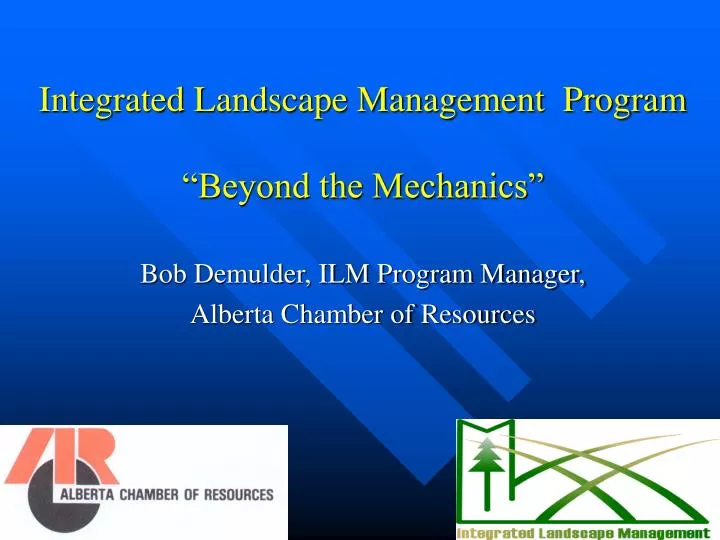 integrated landscape management program beyond the mechanics