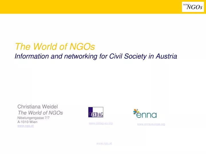 the world of ngos information and networking for civil society in austria