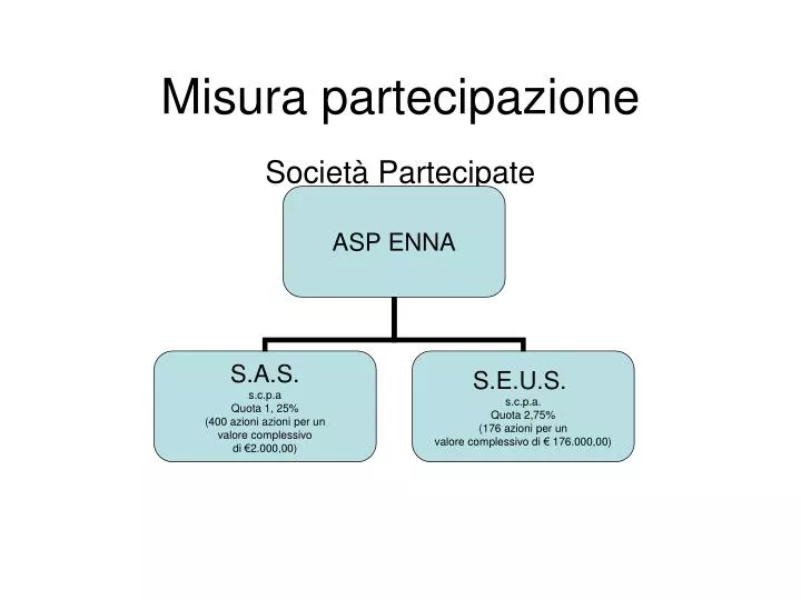 misura partecipazione