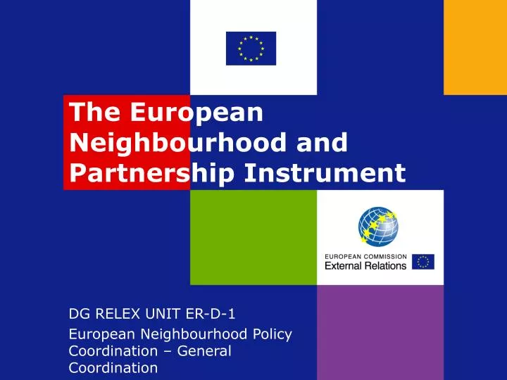 the european neighbourhood and partnership instrument