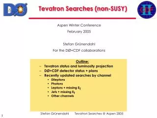 Tevatron Searches (non-SUSY)