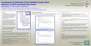 Assessment of Reference Frame Stability trough offset detection in GPS coordinate time series