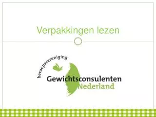 verpakkingen lezen