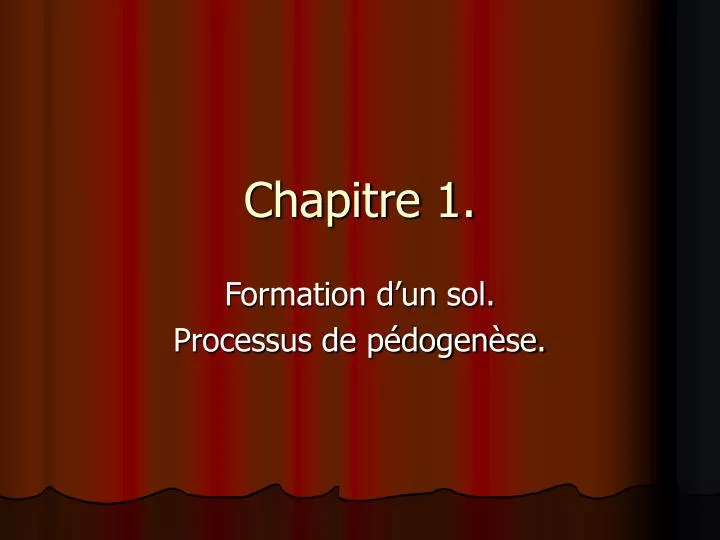 chapitre 1