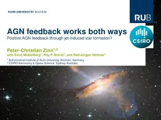 AGN feedback works both ways Positive AGN feedback through jet-induced star formation?