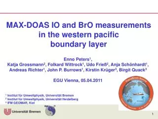 MAX-DOAS IO and BrO measurements in the western pacific boundary layer