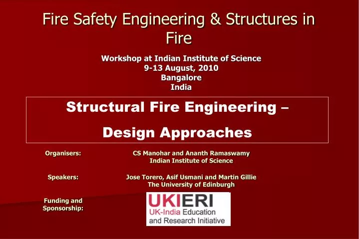 fire safety engineering structures in fire