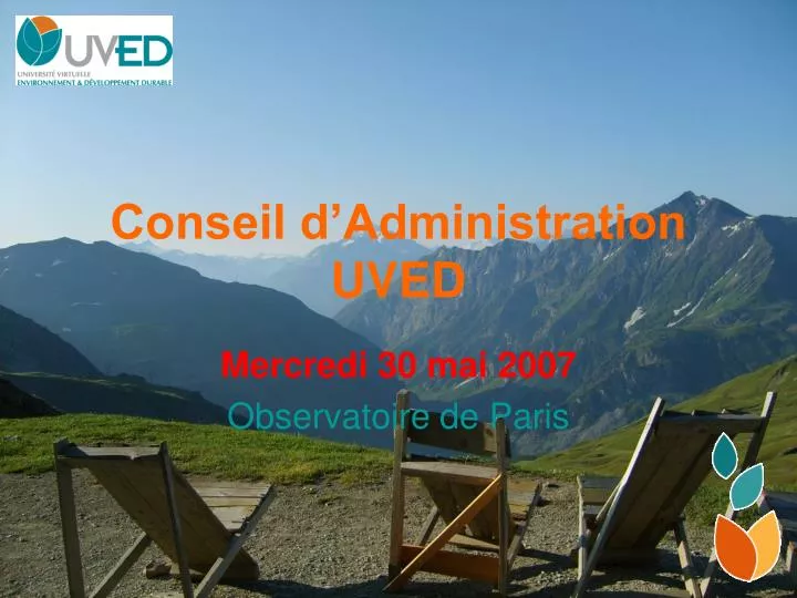 conseil d administration uved
