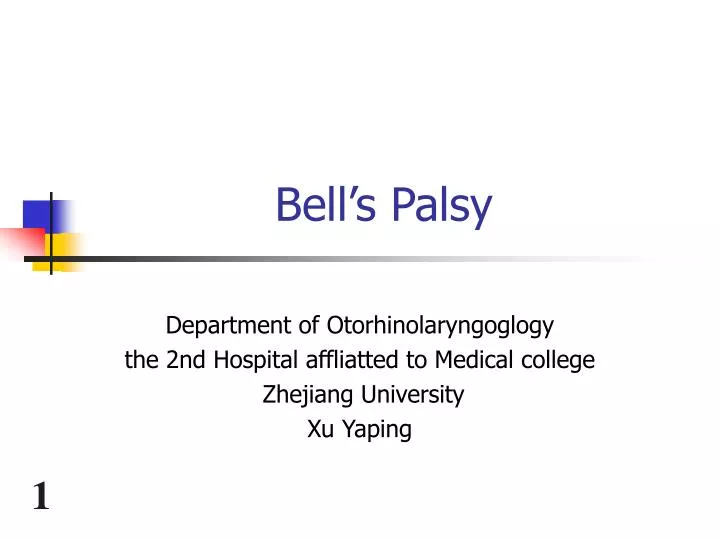 bell s palsy