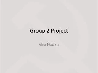 Group 2 Project