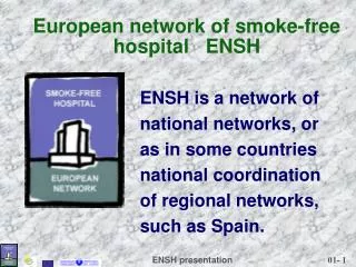 European network of smoke-free hospital ENSH