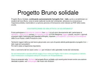 progetto bruno solidale