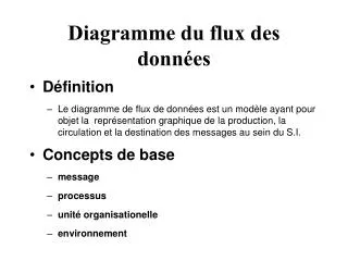 diagramme du flux des donn es