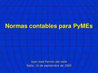 normas contables para pymes