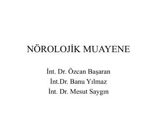 n roloj k muayene
