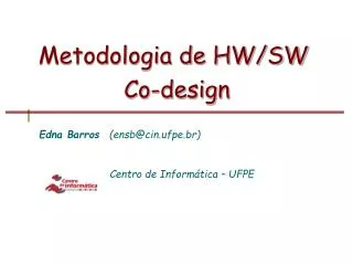 arquitetura de sistemas embarcados