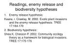 Understanding Invasive Species: The Enemy Release and Biodiversity Hypotheses - slide 1
