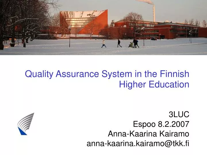 quality assurance system in the finnish higher education