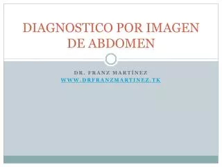 diagnostico por imagen de abdomen