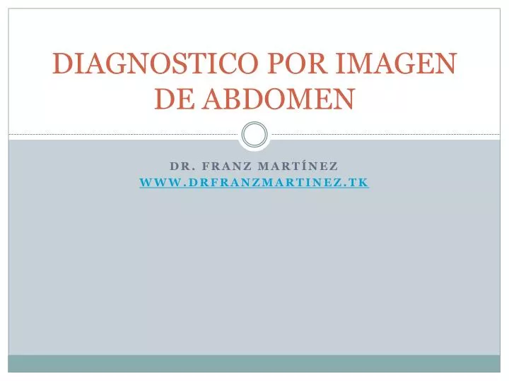 diagnostico por imagen de abdomen
