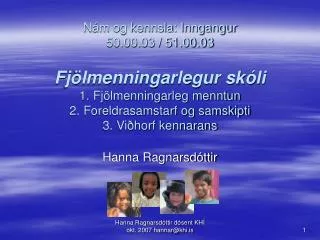hanna ragnarsd ttir