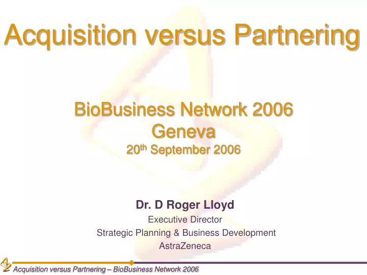 biobusiness network 2006 geneva 20 th september 2006