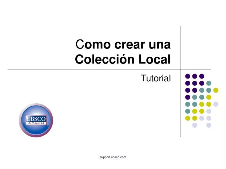 c omo crear una colecci n local