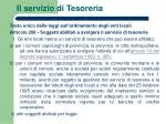 Il servizio di Tesoreria - slide 1