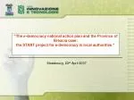 Enhancing E-Democracy in Local Authorities: The START Project in Brescia - slide 1