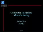 Computer Integrated Manufacturing - slide 1