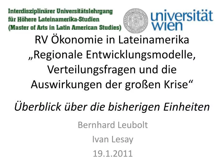 bernhard leubolt ivan lesay 19 1 2011