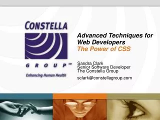 Advanced Techniques for Web Developers The Power of CSS