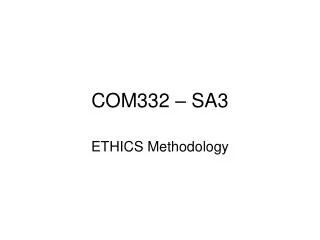 COM332 – SA3