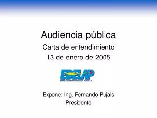 audiencia p blica
