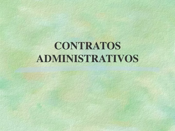 contratos administrativos