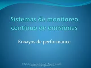 sistemas de monitoreo continuo de emisiones
