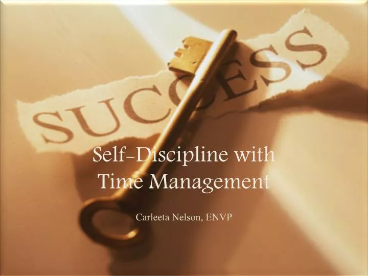 self discipline with time management