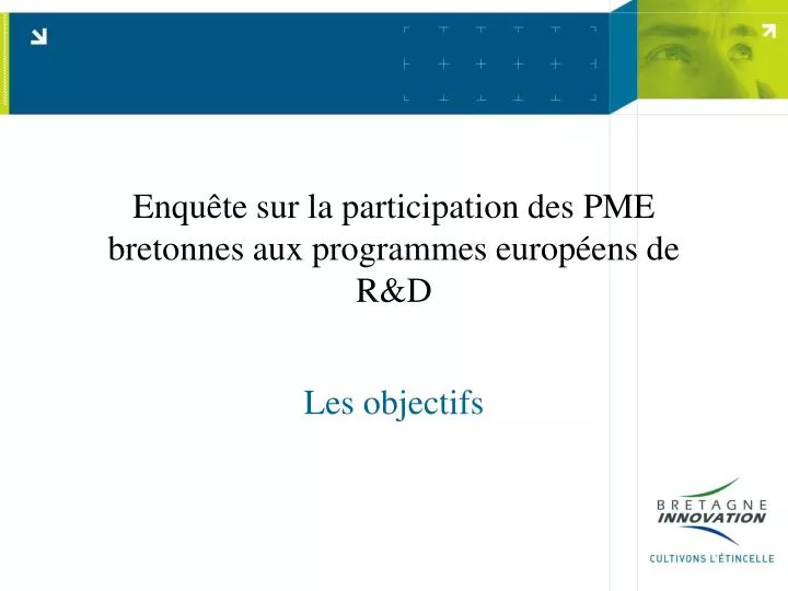 enqu te sur la participation des pme bretonnes aux programmes europ ens de r d