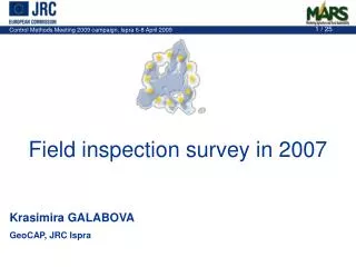 Field inspection survey in 2007