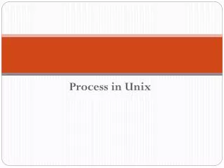 Process in Unix