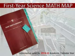 First-Year Science MATH MAP