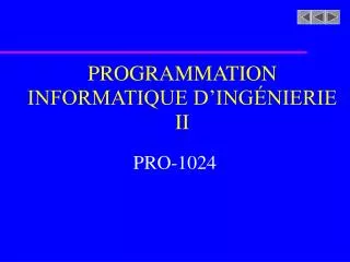 programmation informatique d ing nierie ii